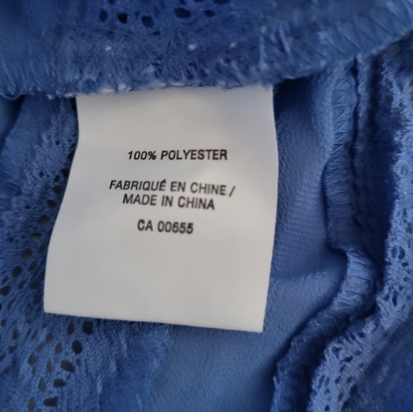 Reitmans Light Blue Pleated Blouse, Size 14 - Picture 5 of 5